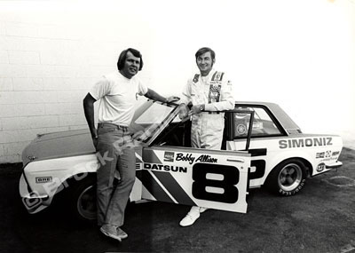 BRE: Bobby Allison w/BRE Guest Car and Peter Brock